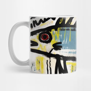 Blue Trout in Spray Painted Style Painting Mug